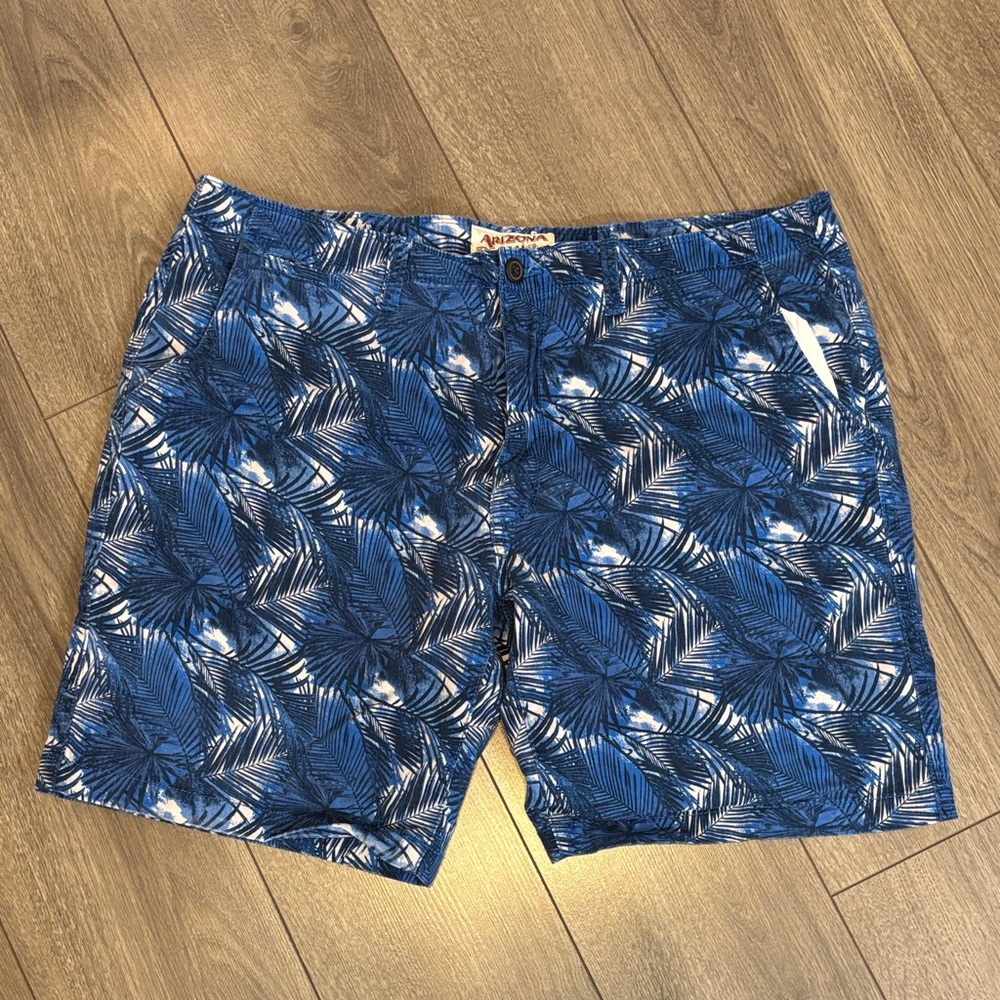 Arizona Jean Company Blue Patterned Men's Shorts